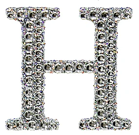 Sticker rhinestone silver