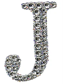 Sticker rhinestone silver