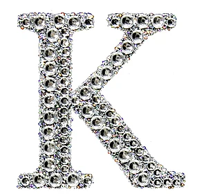 Sticker rhinestone silver K