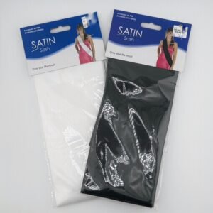 Satin Sash - (One Size Fits Most) - White