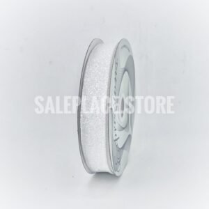 Ribbon - Wired Glitter Sparkle Ribbon - 5/8"x10 yards (#3) - White