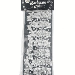 Bling - 3/4” Butterfly Garland x 10 yards - Silver